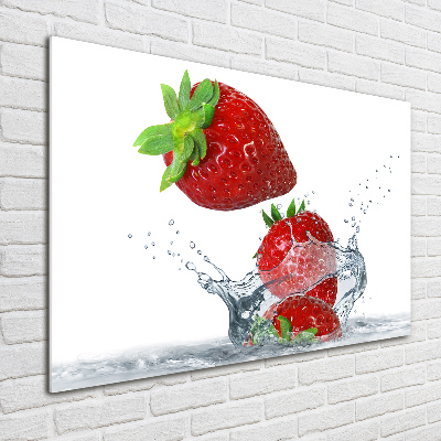 Acrylic wall art Strawberries and water