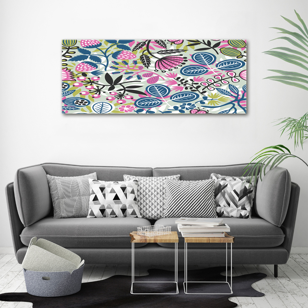 Print on acrylic Floral pattern