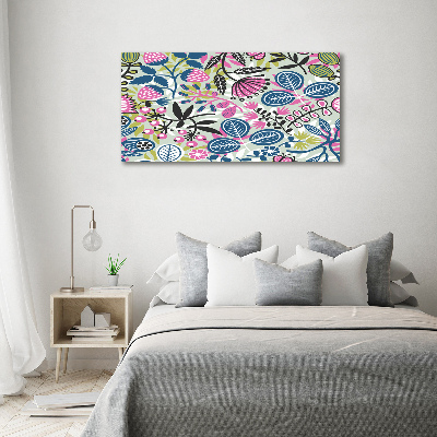 Print on acrylic Floral pattern