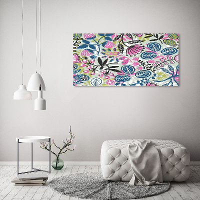 Print on acrylic Floral pattern