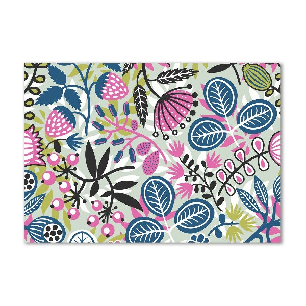 Print on acrylic Floral pattern