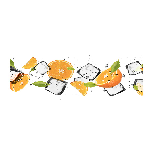 Acrylic print Ice oranges