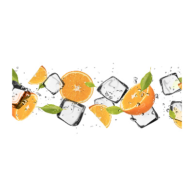 Acrylic print Ice oranges