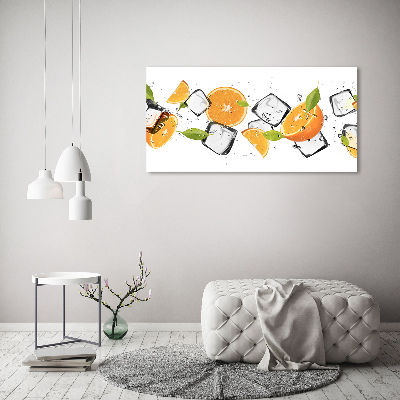 Acrylic print Ice oranges