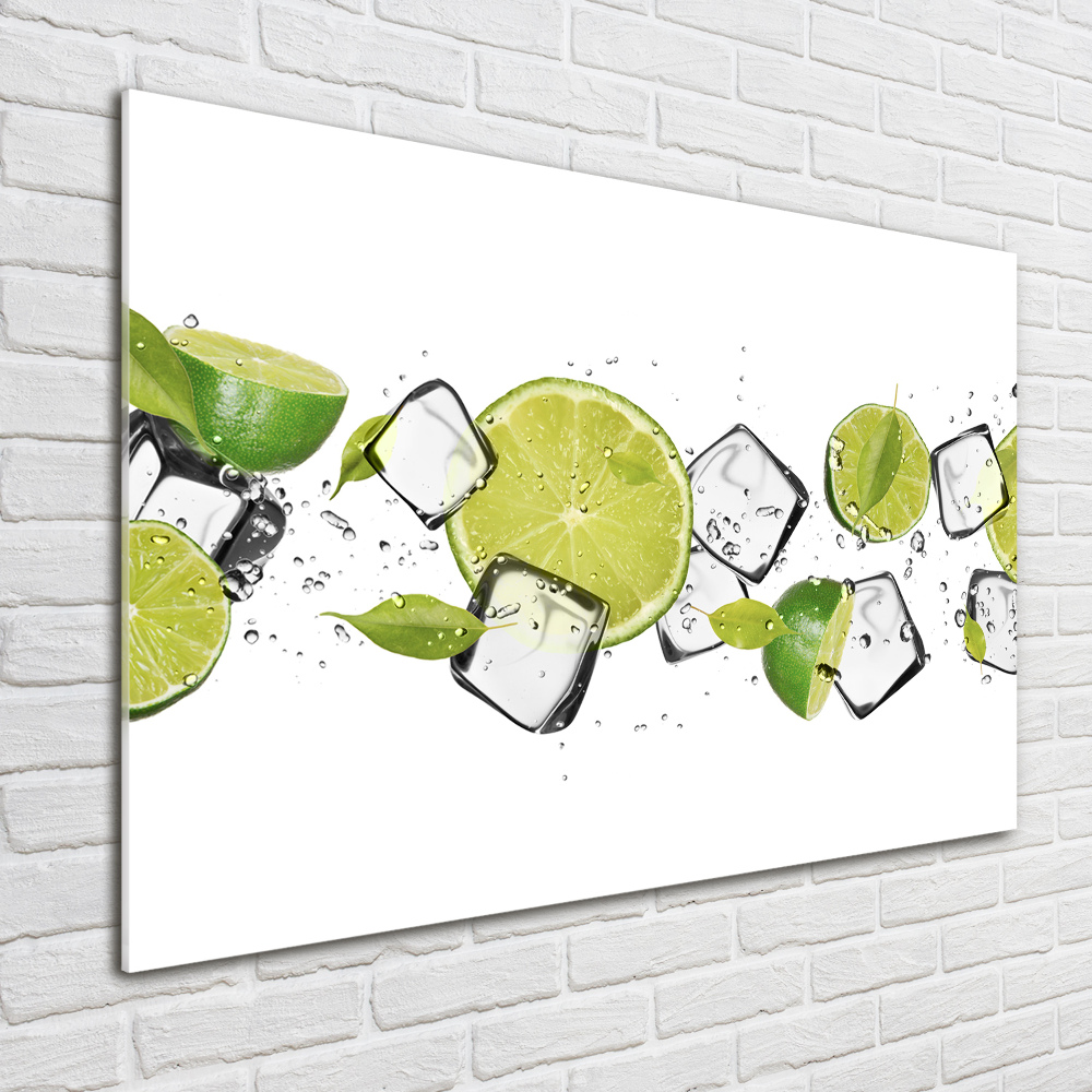 Acrylic print Ice lime