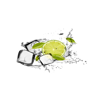 Wall art acrylic Ice lime