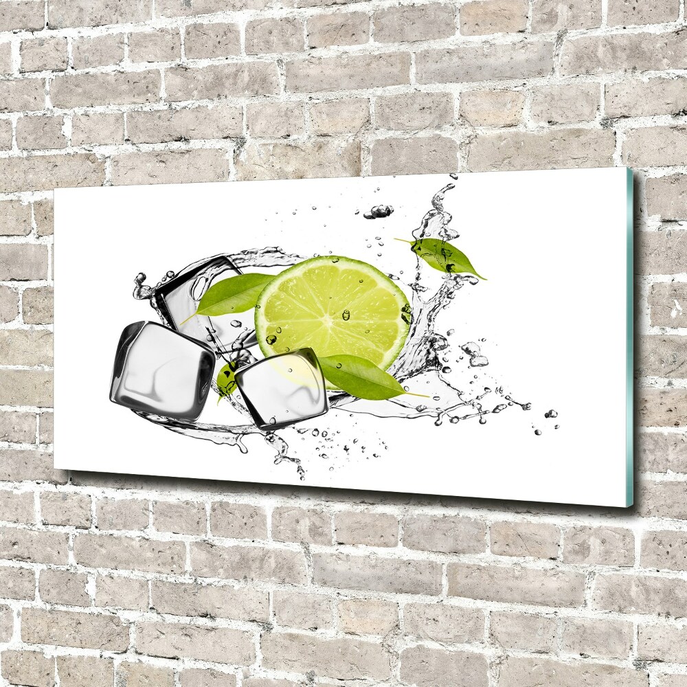 Wall art acrylic Ice lime