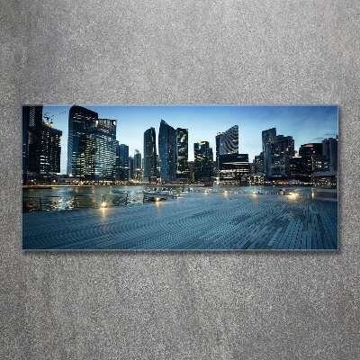 Acrylic wall art Singapore at night