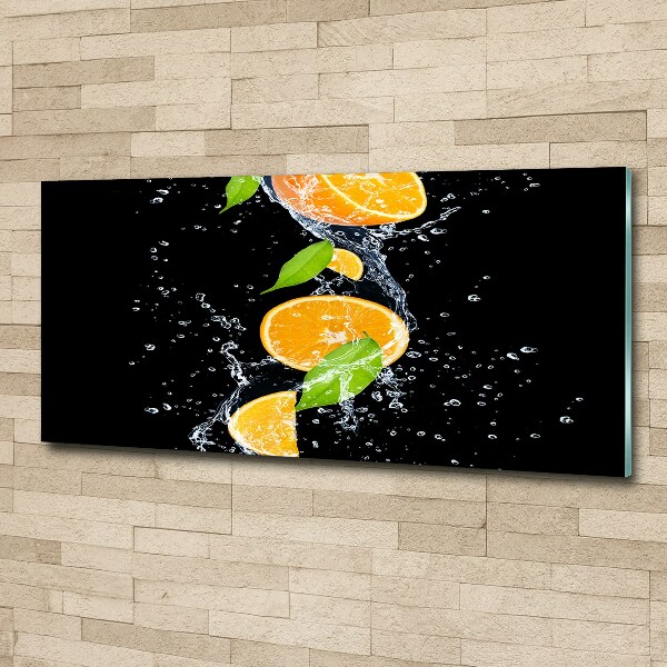 Wall art acrylic Oranges and water