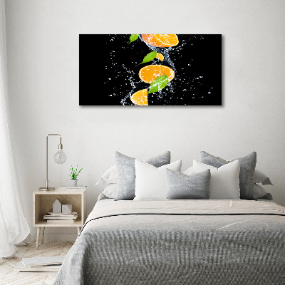 Wall art acrylic Oranges and water