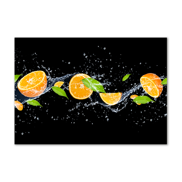 Wall art acrylic Oranges and water