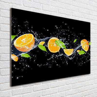 Wall art acrylic Oranges and water