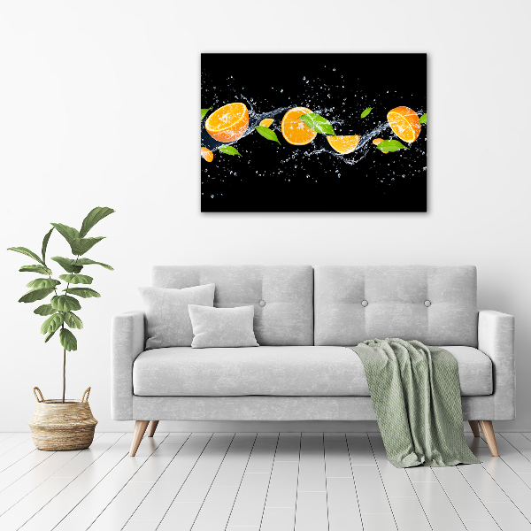 Wall art acrylic Oranges and water