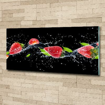 Wall art acrylic Strawberries and water