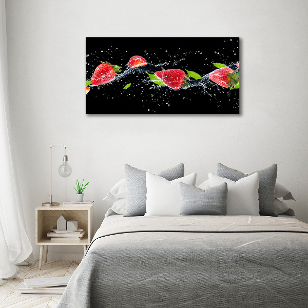 Wall art acrylic Strawberries and water