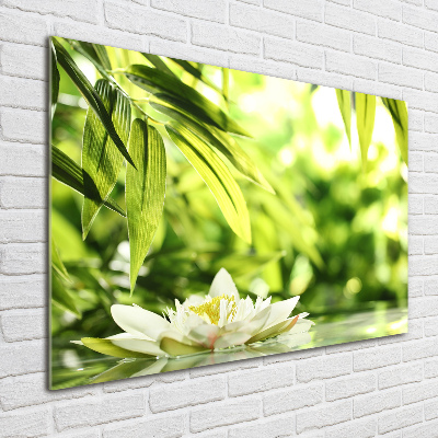 Acrylic wall art water lily