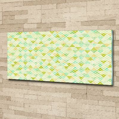 Glass acrylic wall art Geometric background