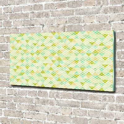 Glass acrylic wall art Geometric background