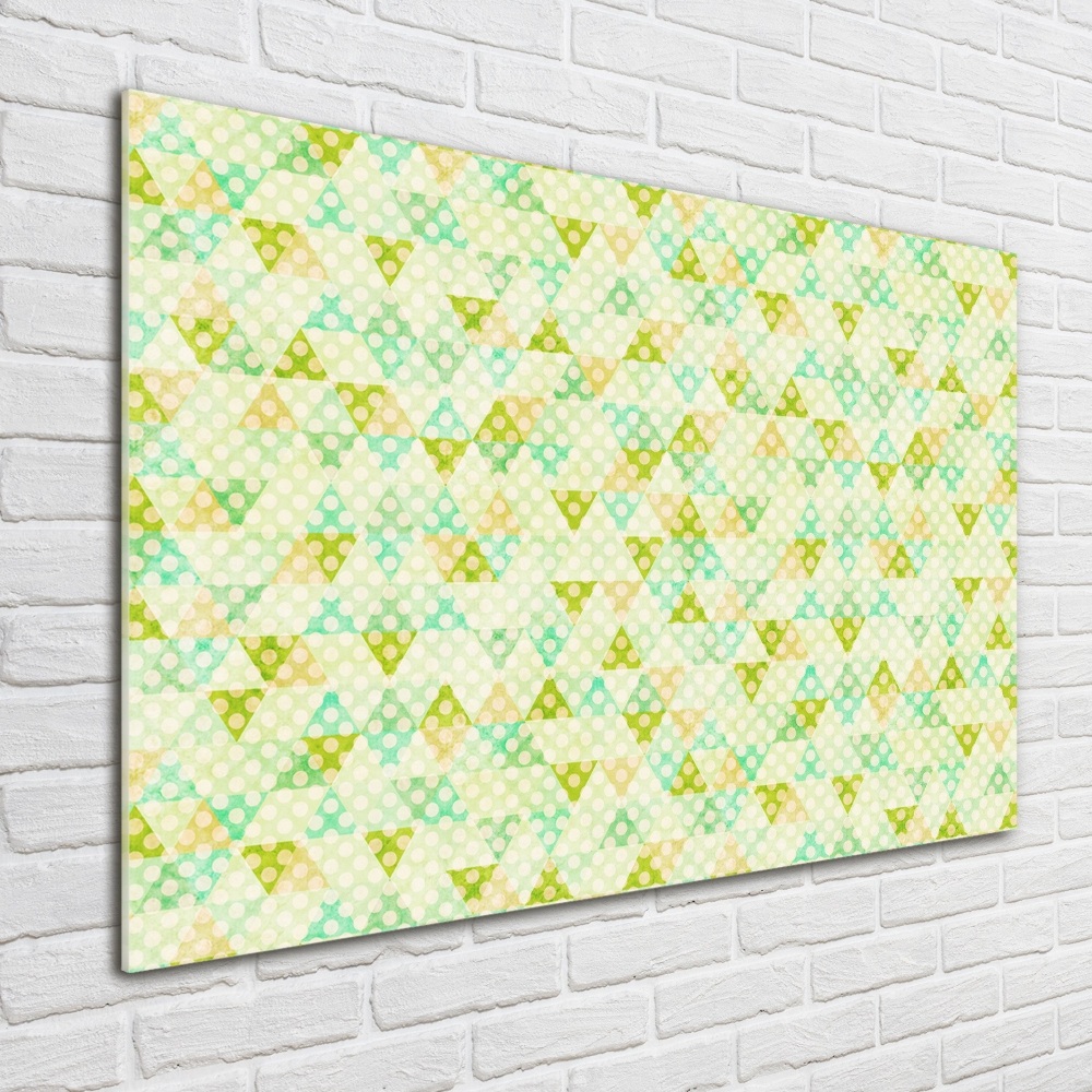 Glass acrylic wall art Geometric background