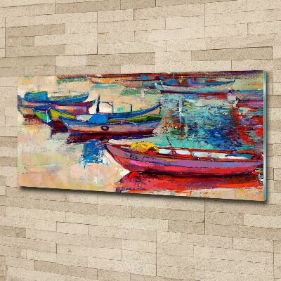 Print on acrylic Colorful boats