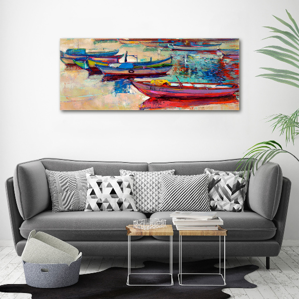 Print on acrylic Colorful boats