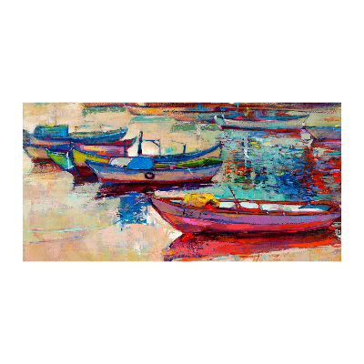 Print on acrylic Colorful boats