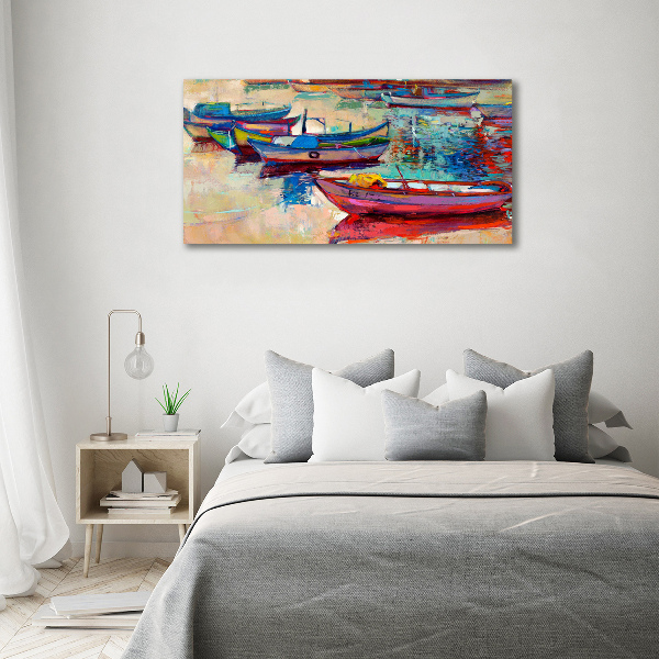 Print on acrylic Colorful boats