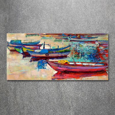 Print on acrylic Colorful boats