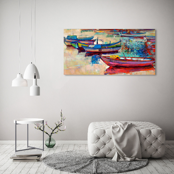 Print on acrylic Colorful boats