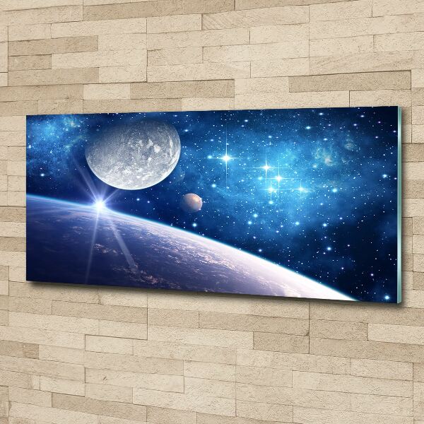 Glass acrylic wall art Moon