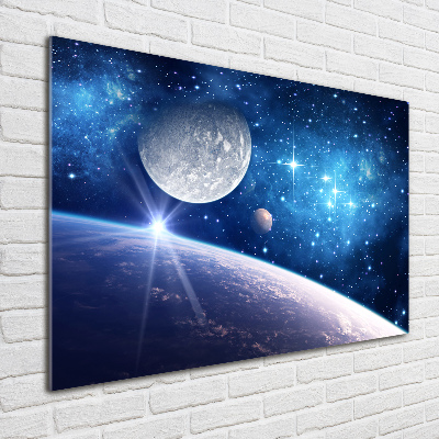 Glass acrylic wall art Moon