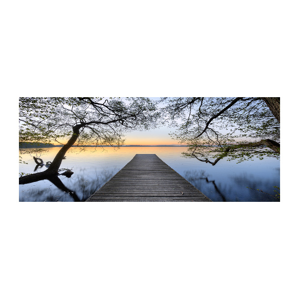 Wall art acrylic Pier by the lake