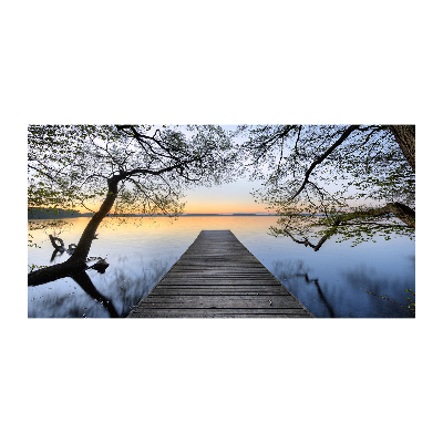 Wall art acrylic Pier by the lake