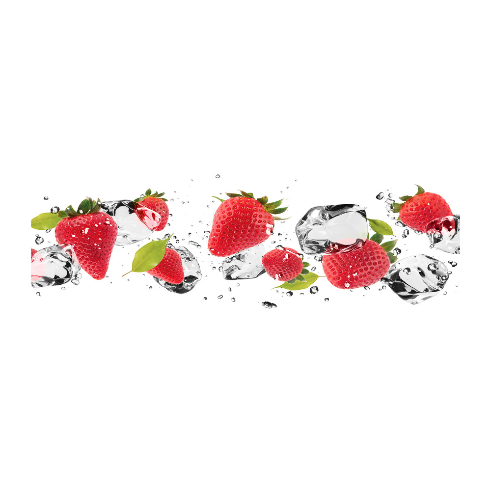 Acrylic wall art Strawberries and water