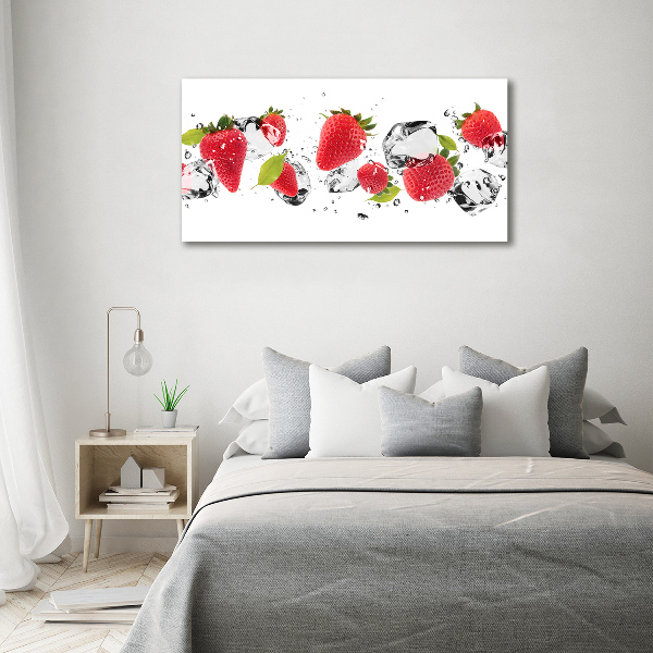 Acrylic wall art Strawberries and water