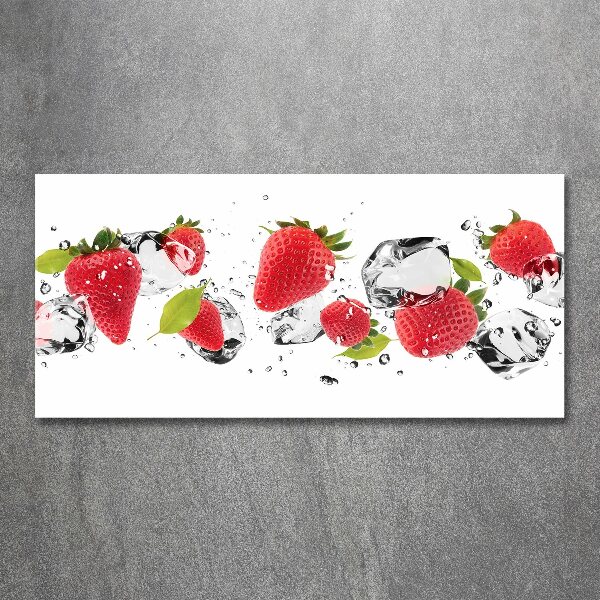 Acrylic wall art Strawberries and water