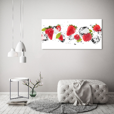 Acrylic wall art Strawberries and water