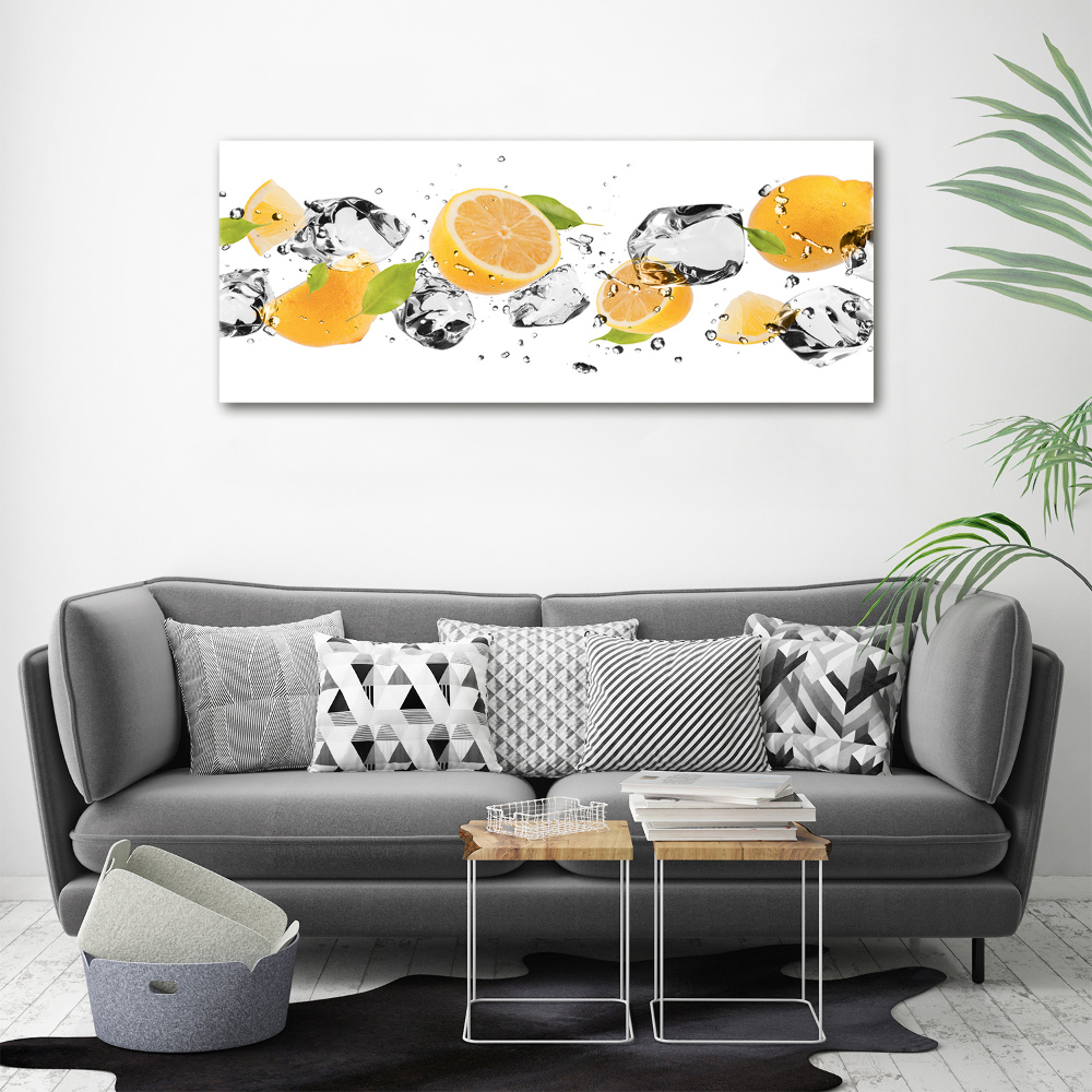 Acrylic wall art Lemon and water