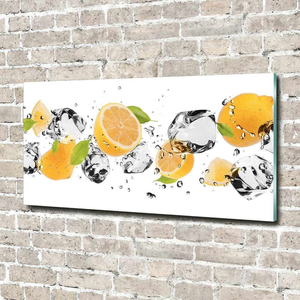 Acrylic wall art Lemon and water