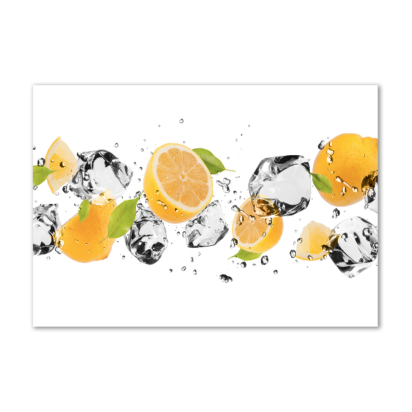 Acrylic wall art Lemon and water