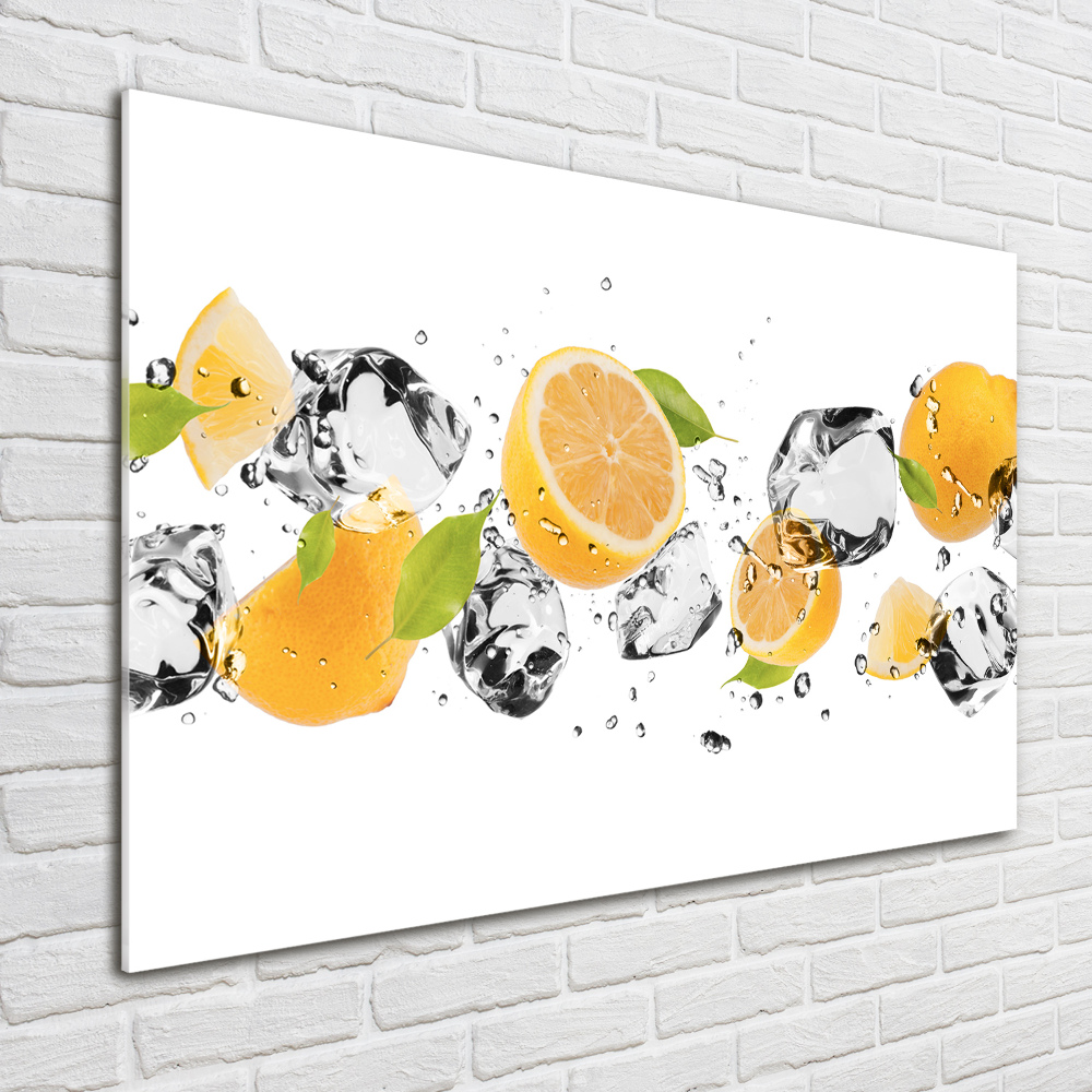 Acrylic wall art Lemon and water