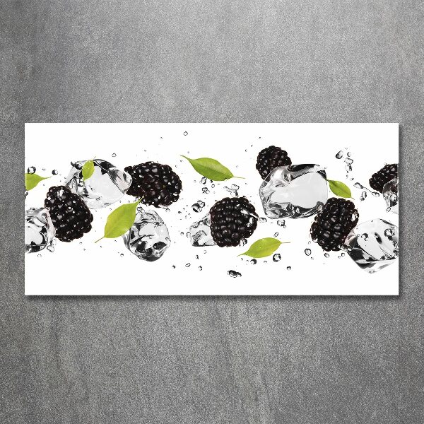 Acrylic print Cherries and water