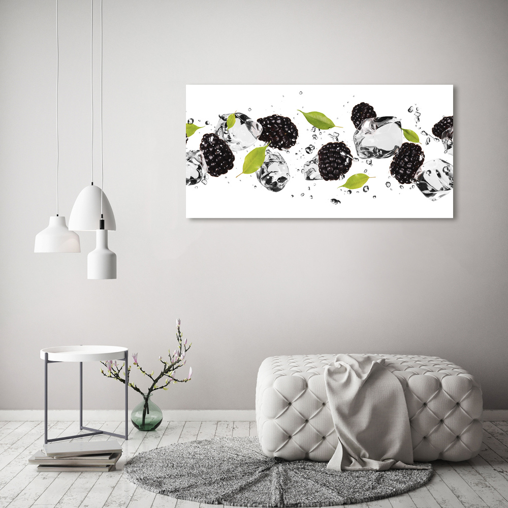 Acrylic print Cherries and water