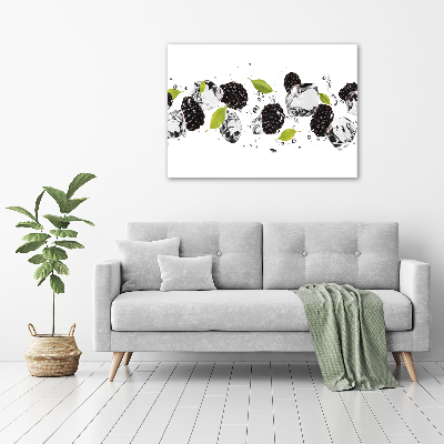 Acrylic print Cherries and water