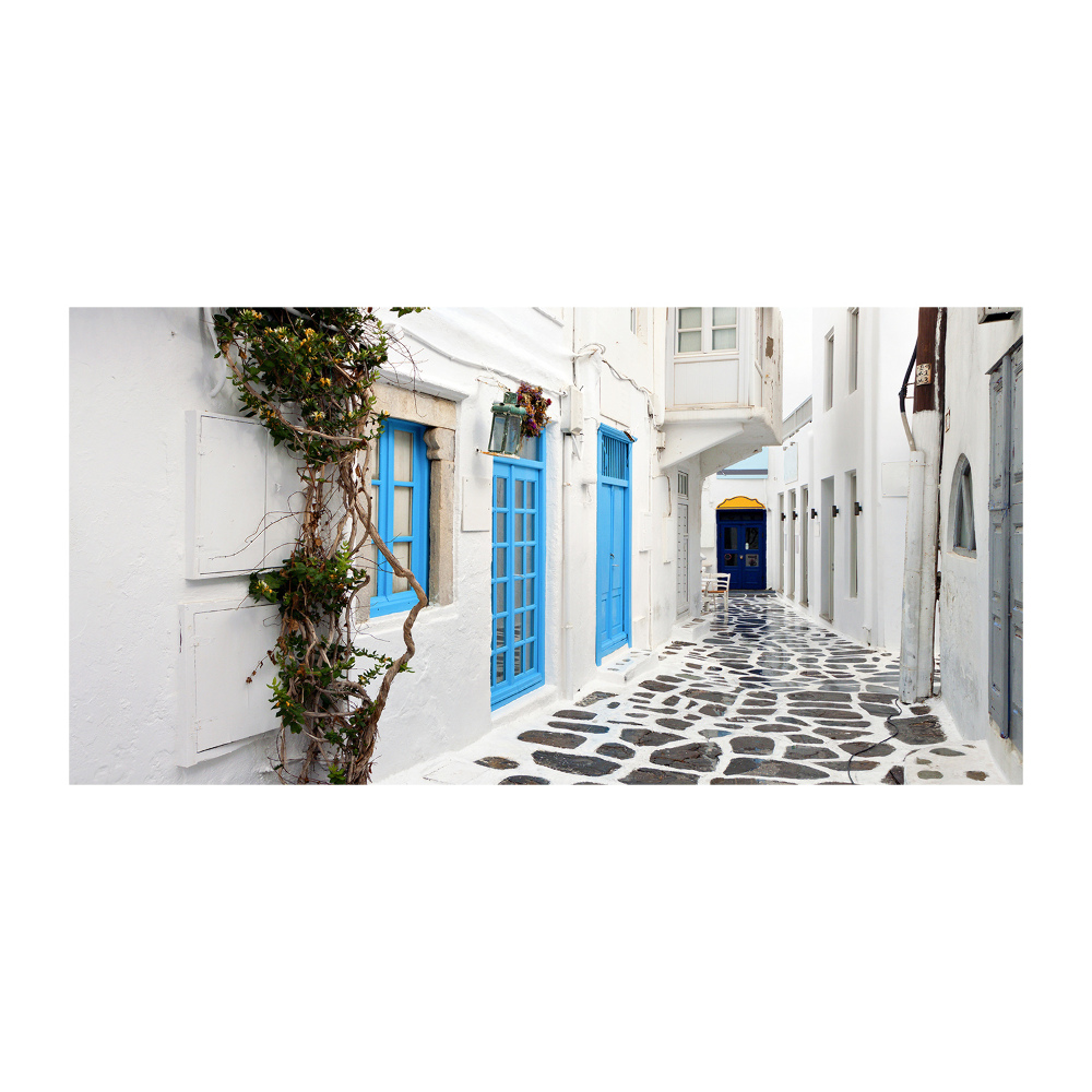 Acrylic wall art Greek streets