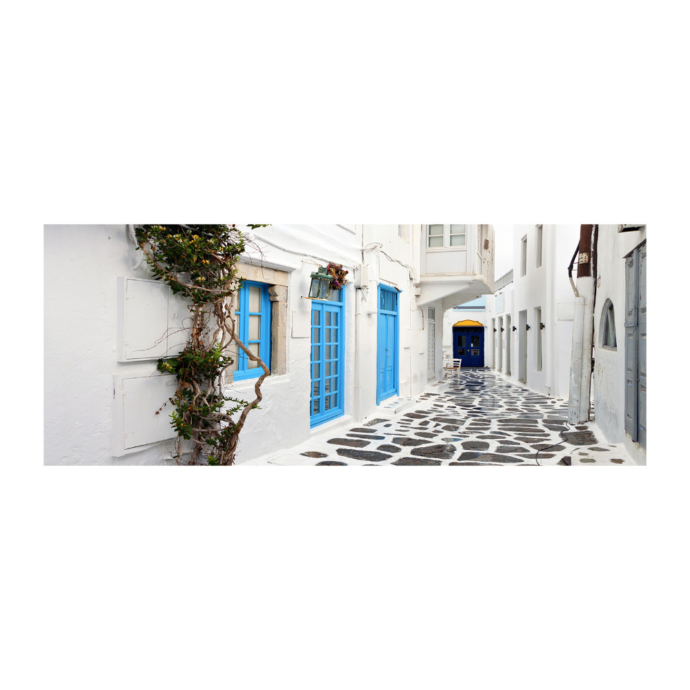 Acrylic wall art Greek streets