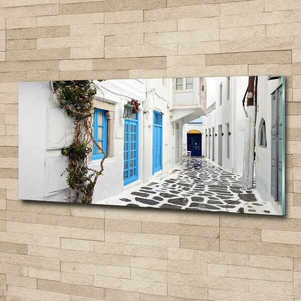 Acrylic wall art Greek streets