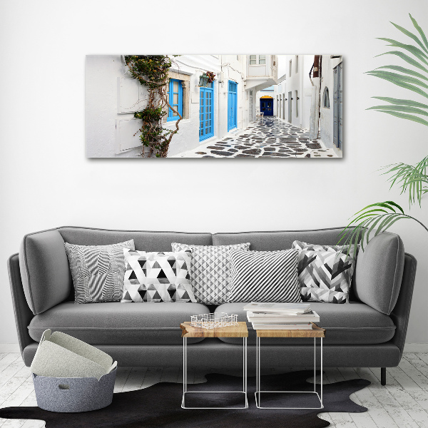 Acrylic wall art Greek streets