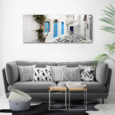 Acrylic wall art Greek streets