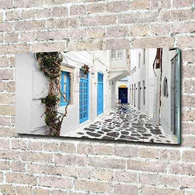 Acrylic wall art Greek streets